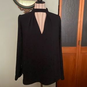 Black long sleeve blouse